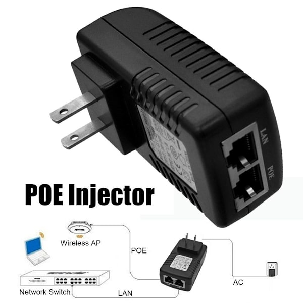 POE-suuttimen power . 18V 1A 18V 1A