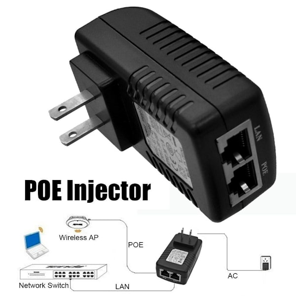 POE-suuttimen power . 24V 1A 24V 1A