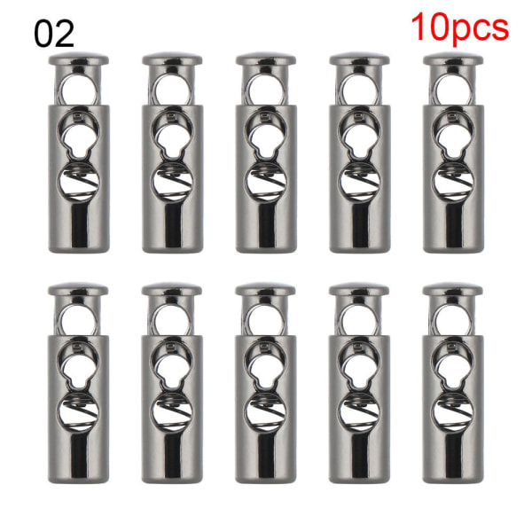 10 stk dobbelthulspropper DIY metalklemme stopperledning 2