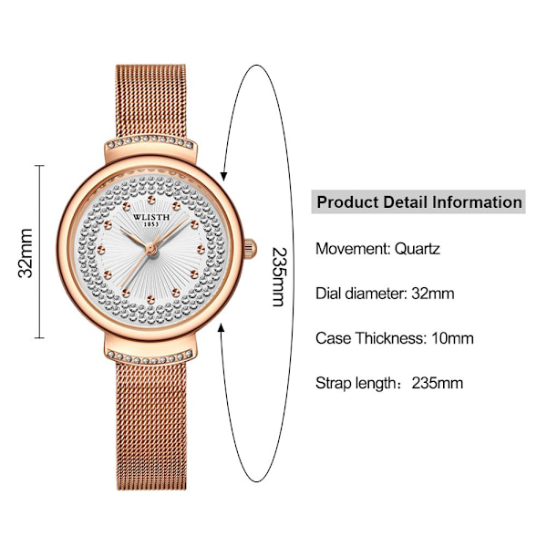 Naisten watch Quartz WristWatch PURPLE purple