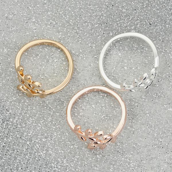 3st Stickning Ring Virkade Loop Leaves Form