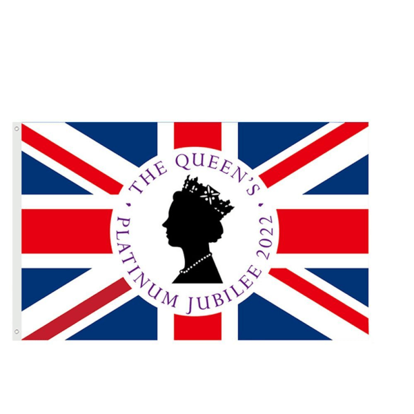 Queen Platinums Jubilee Flag 2022 Queen Banner A A A