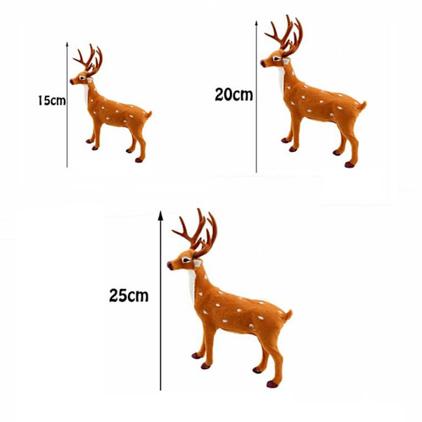 Juleplysj elg julehjort 20cm
