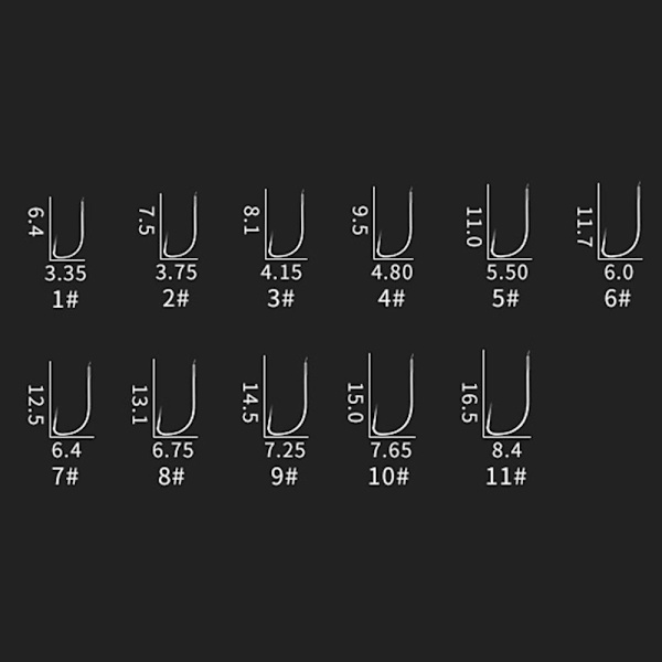 50 st Violent Fish Hook Crucian Carp Sleeve Krok 2 2 2
