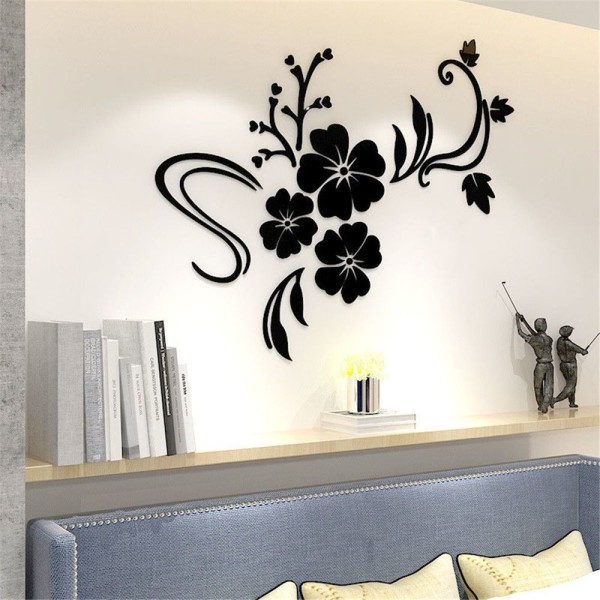 Wall Sticker 3D Stereo SILVER S silver S