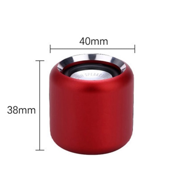 Mini langaton Bluetooth -kaiutin musiikkisoitin MUSTA Black
