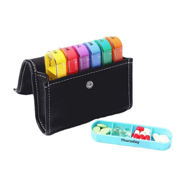 Pilleæske Medicinholder SORT black