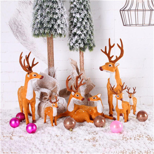 Juleplysj elg julehjort 20cm