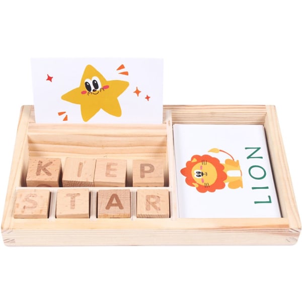 Word Spelling Blocks Jigsaw Board opetuslelu