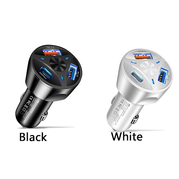 Biloplader Telefon Opladerstik HVID white