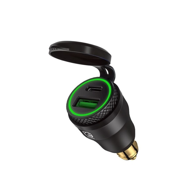 USB Oplader Adapter QC 3.0 Hurtigoplader SORT GRØN SORT GRØN Black Green