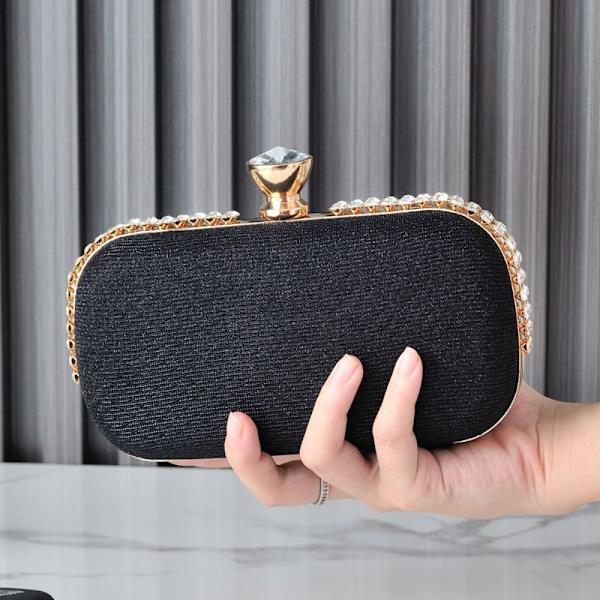 Evening Party Bag Evening Clutch Väskor SVART black