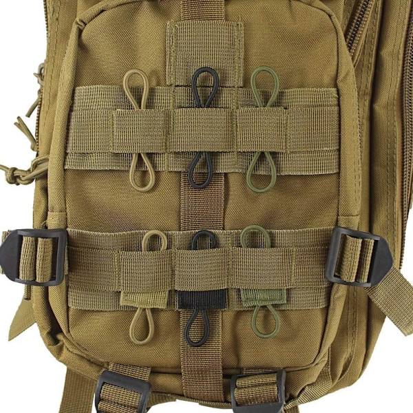 6st Elastiskt band Taktisk ryggsäck KHAKI Khaki