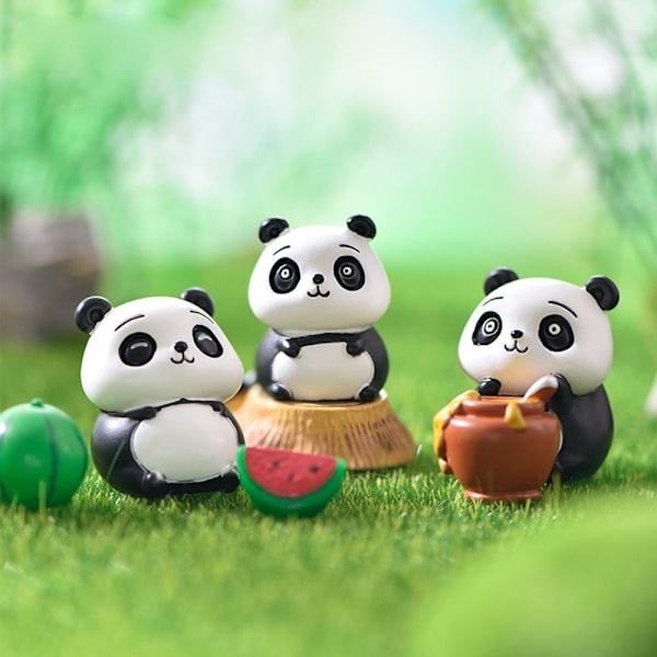 Pandafiguurit Puutarhahahmot 2 2 2