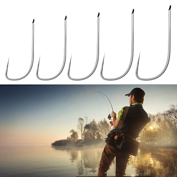 50 st Violent Fish Hook Crucian Carp Sleeve Krok 2 2 2