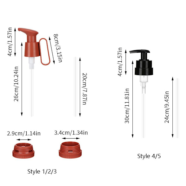 Trykkdyse Push-type pumpe 2 2 2