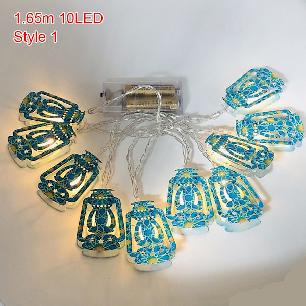 1,65 m 10LED LED Strängljus Ramadan Lantern STIL 1 STIL 1 Style 1