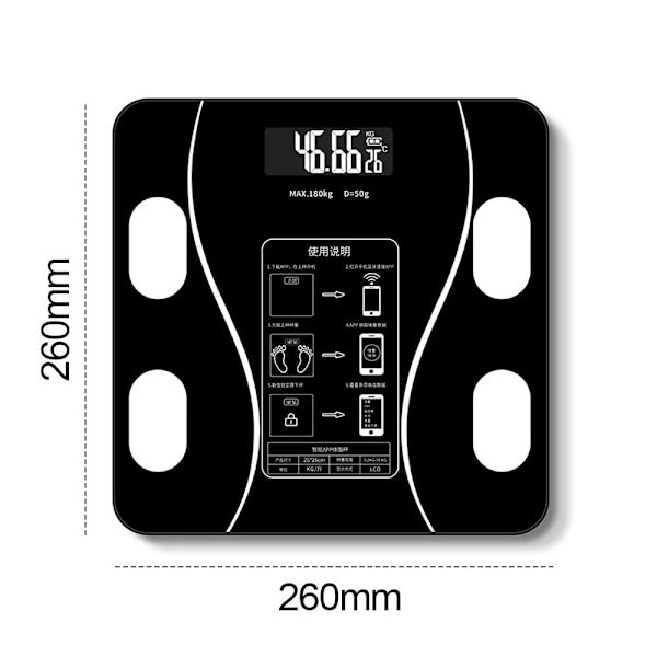 Vågar Vikt Bluetooth vågar 3 3 3