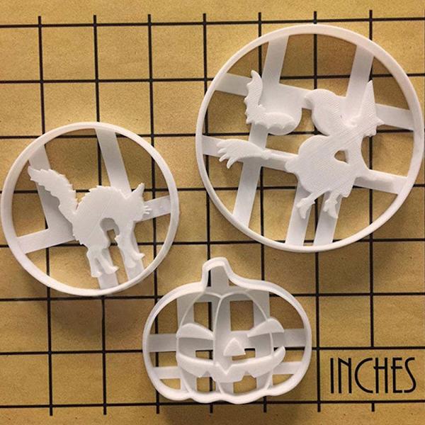 3kpl Cookie Embosser Mold Biscuit Mold Halloween Party