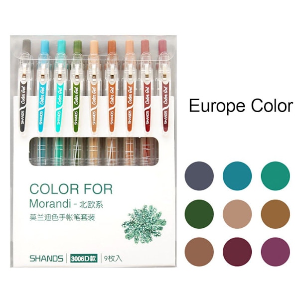 9 kpl/ set Set Fountain Pen EUROPE COLOR EUROPE COLOR Europe Color