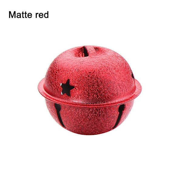 10 Stk Bright Iron Jingle Matte Bells MAT RØD MAT RØD Matte red