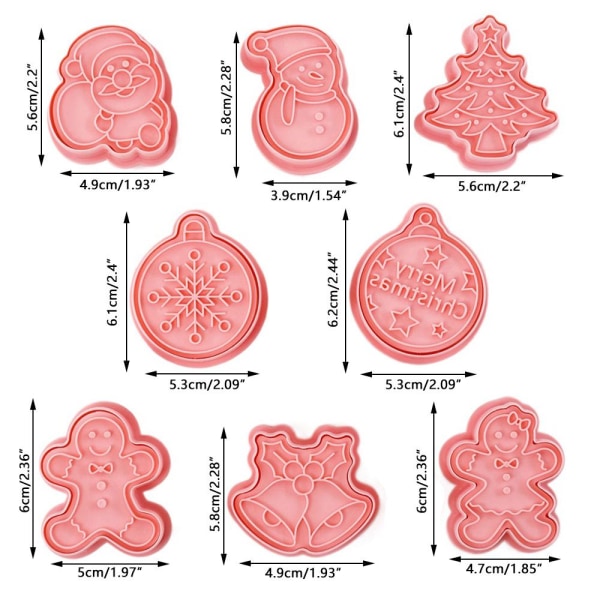 8 kpl / set Mold 3D- mould