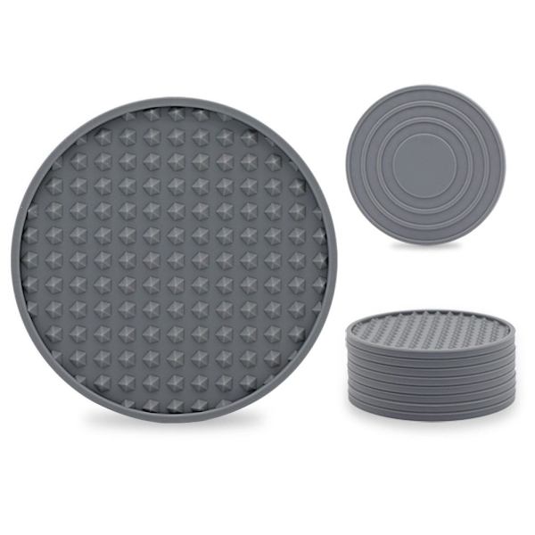 Varmeisoleringsmåtte Cup Coasters SORT 2STK 2STK Black 2PCS-2PCS