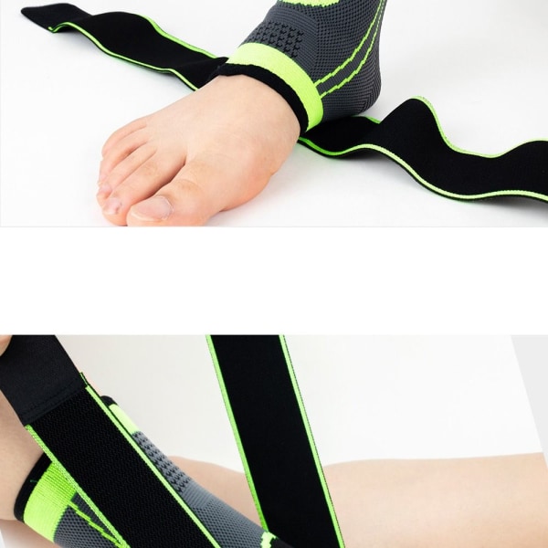 Elastisk ankelbøjle Ankestøttebøjle GRØN M M green M-M