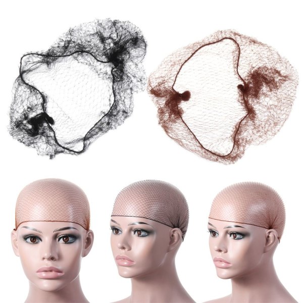 Mesh Osynlig hårnät peruk netto svart black