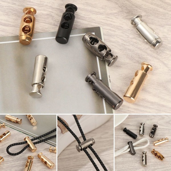 10 stk dobbelthulspropper DIY metalklemme stopperledning 2