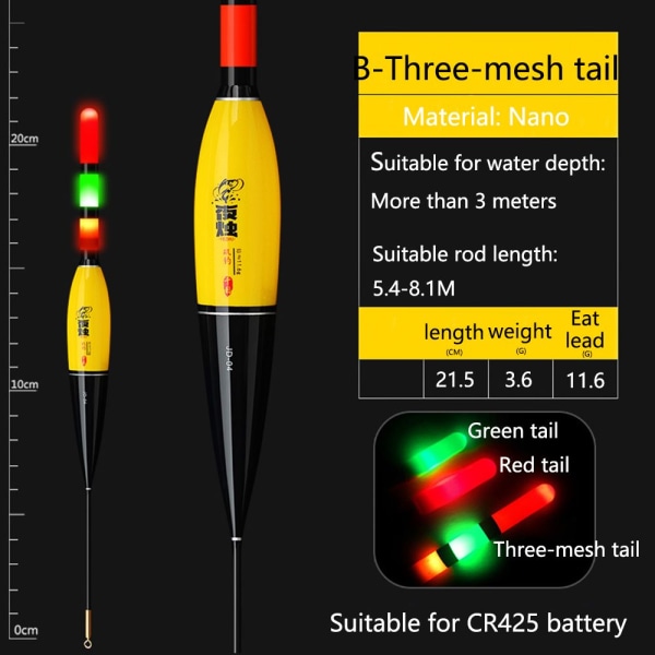 Elektronisk Float tail Smart Float Top TRE-MESH TAILB B Three-mesh tailB