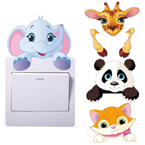1 PC Switch Tarra Seinätarra Sarjakuva eläin DEER deer