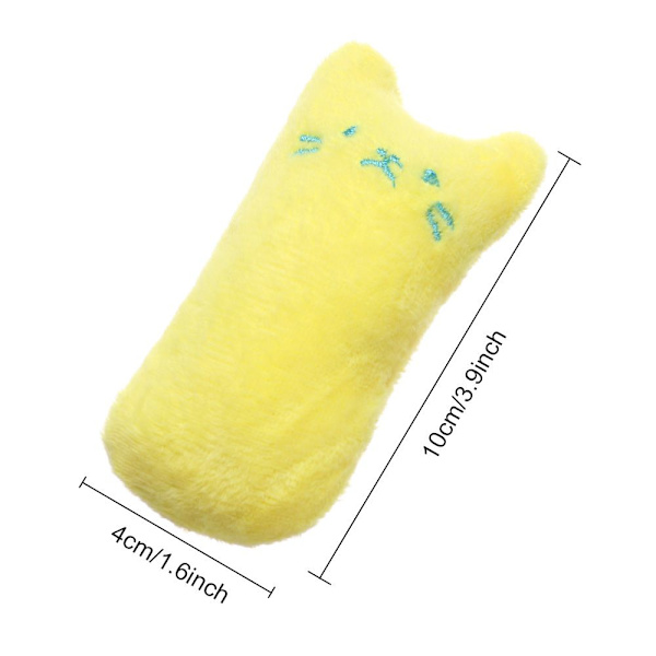 Kattleker Kattemyntepute Kattunge Lek GUL yellow