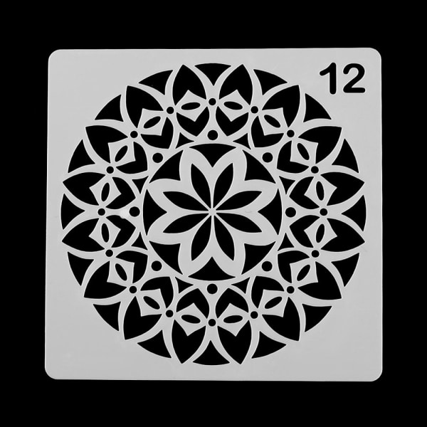 8st/ set Layering Stencils Scrapbooking Målarmall SET1 SET1