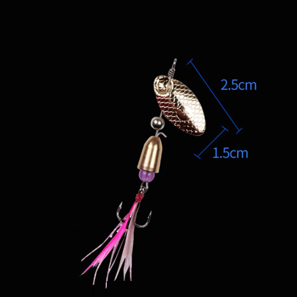 Roterande spinnersked för fiskedrag 7 7 7