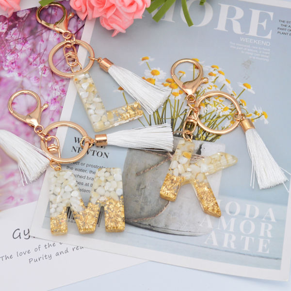 Letter Keychain Alphabet Avaimenperä P P P