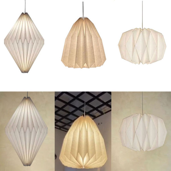 Papper Origami Lantern Lamp Skärm 3 3 3
