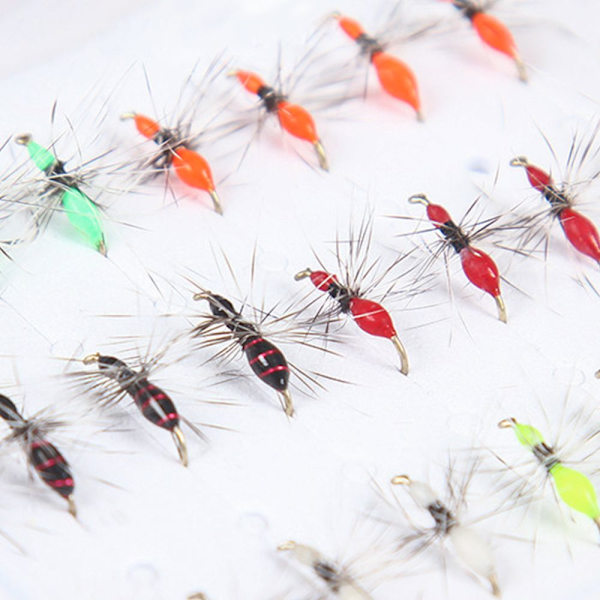 5 stk Insekter Krog Fluefiskeri SORT 12# 12# black 12#-12#