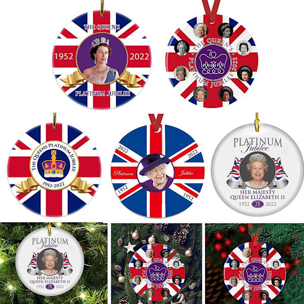 Drottning Elizabeth II Ornament Juldekoration C C