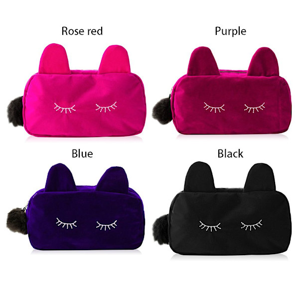 Kosmetiikkalaukku Playful Cat Meikkipussi ROSE RED rose red
