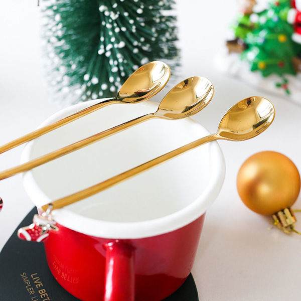 6 Stk/æske Kaffeskesæt Bordpynt SØLVSKESÆT silver spoon set