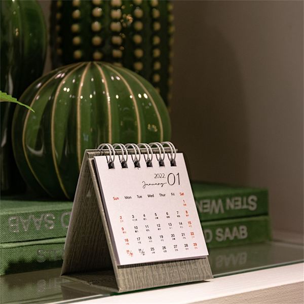 Kalender Skrivebordskalendere SORT black