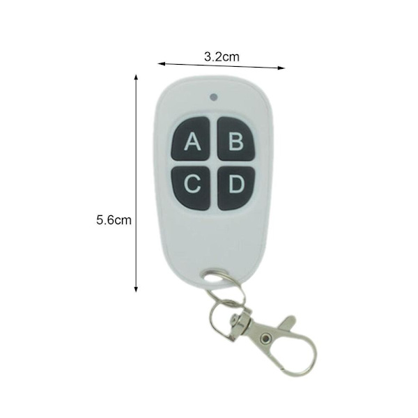 Kloning av fjärrkontroller Elektrisk WHITE 433MHZ 433MHZ white 433MHz-433MHz