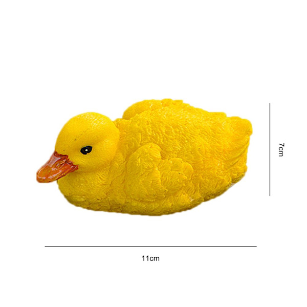 Simmande Anka Skulptur Duck Chicken Statue 3 3 3