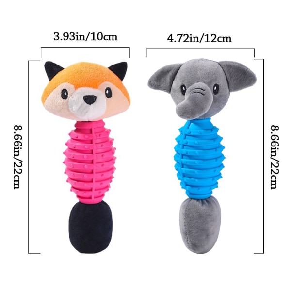Hundeleker Squeak Plush Toy 2 2 2