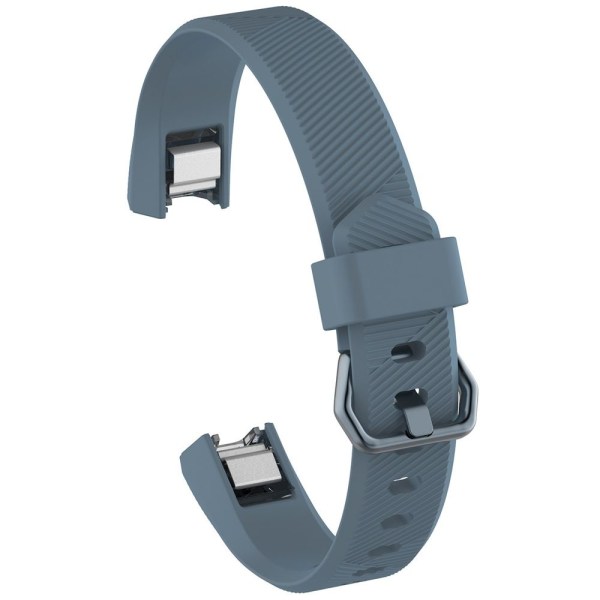 for Fitbit Alta / Alta HR Silikonklokkerem MØRKEGRÅ L dark grey L