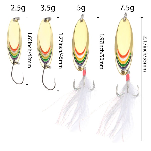 Spinnerbait Spinner Spoon SILVER 5G 5G silver 5g-5g