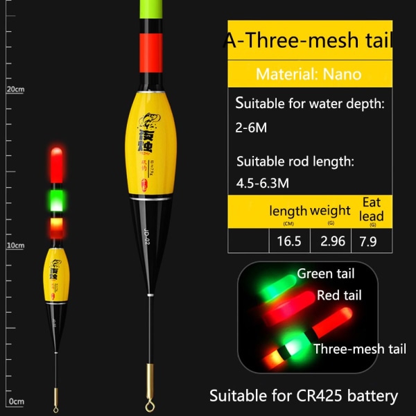 Elektronisk Float tail Smart Float Top TRE-MESH TAILA A Three-mesh tailA