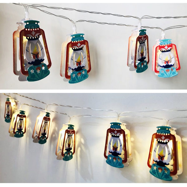 1,65 m 10LED LED String Light Ramadan Lantern STIL 3 STIL 3 Style 3