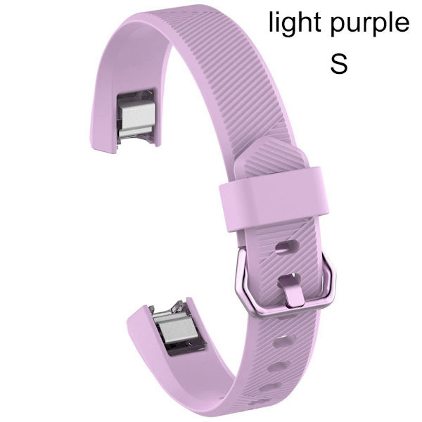 til Fitbit Alta / Alta HR Silikone urrem LIGHT light purple S